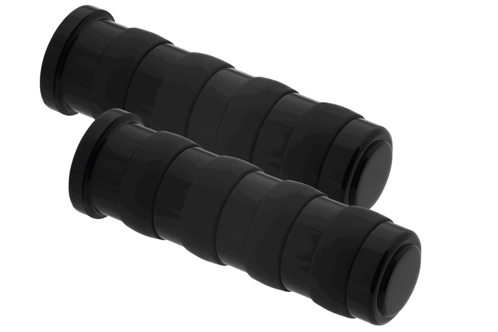 Alugriffe "Strapped" für innenliegenden Gaszug (für Lenkerendenblinker)